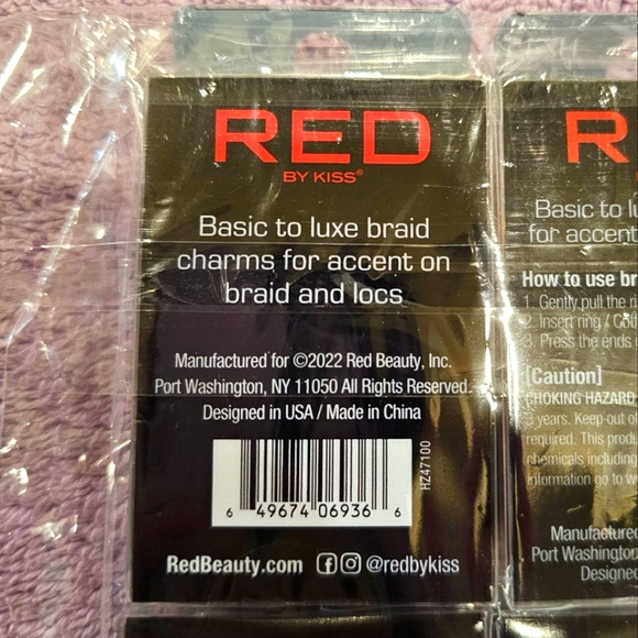 RED by KISS Braid and Loc Charms 14 Pcs - Picture 4 of 10
